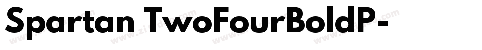 Spartan TwoFourBoldP字体转换